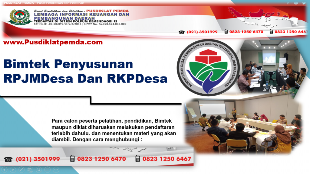 Bimtek Teknik Penyusunan RPJMDesa Dan RKPDesa