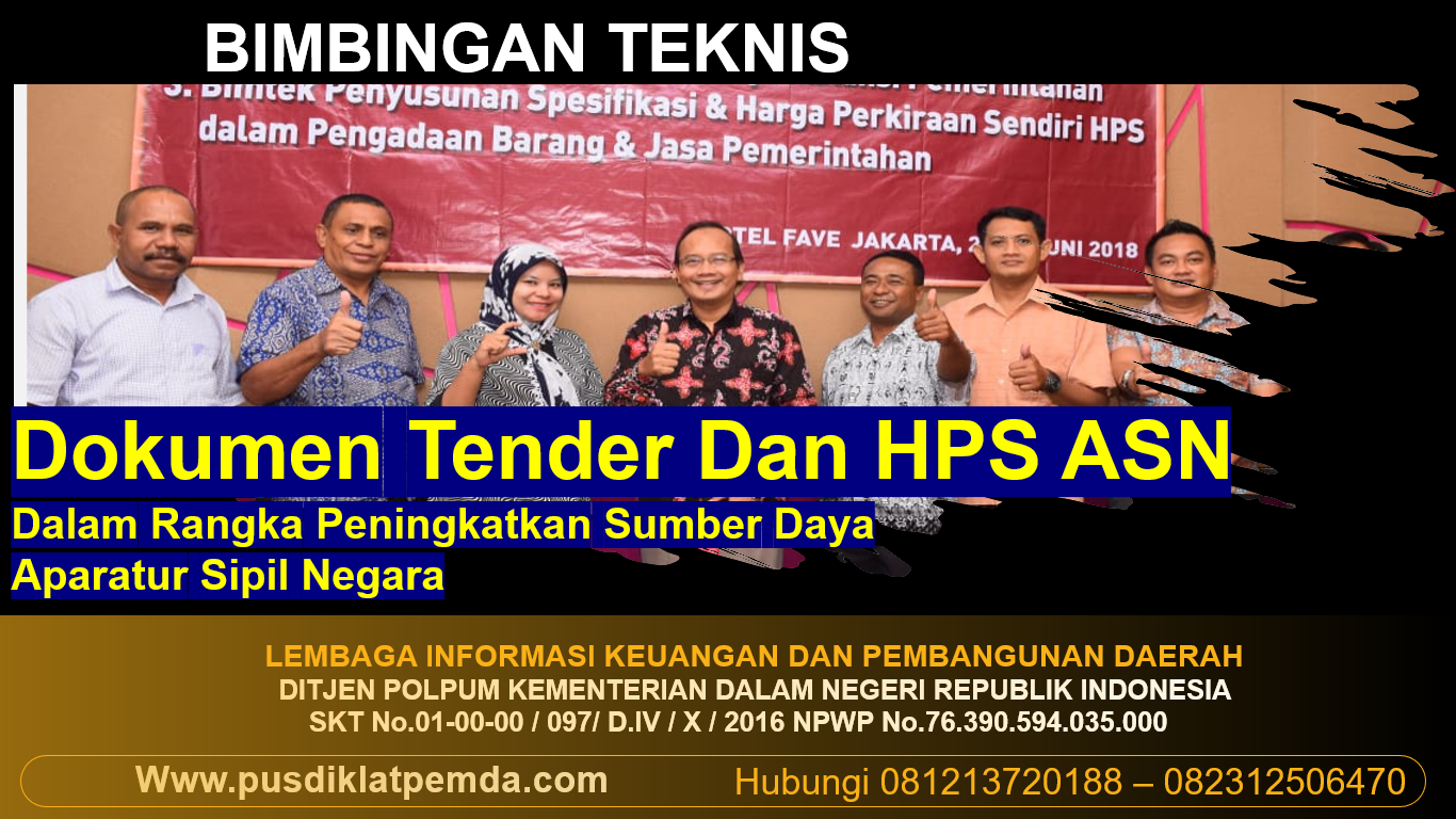 Bimtek Dokumen Tender Dan HPS ASN Dalam Rangka Meningkatkan Sumber Daya Aparatur Sipil Negara