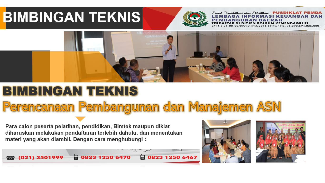 Bimtek Perencanaan Pembangunan dan Manajemen ASN