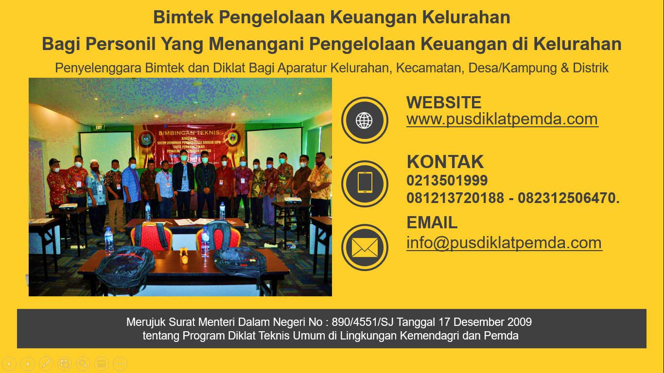 Bimtek Pengelolaan Keuangan Kelurahan