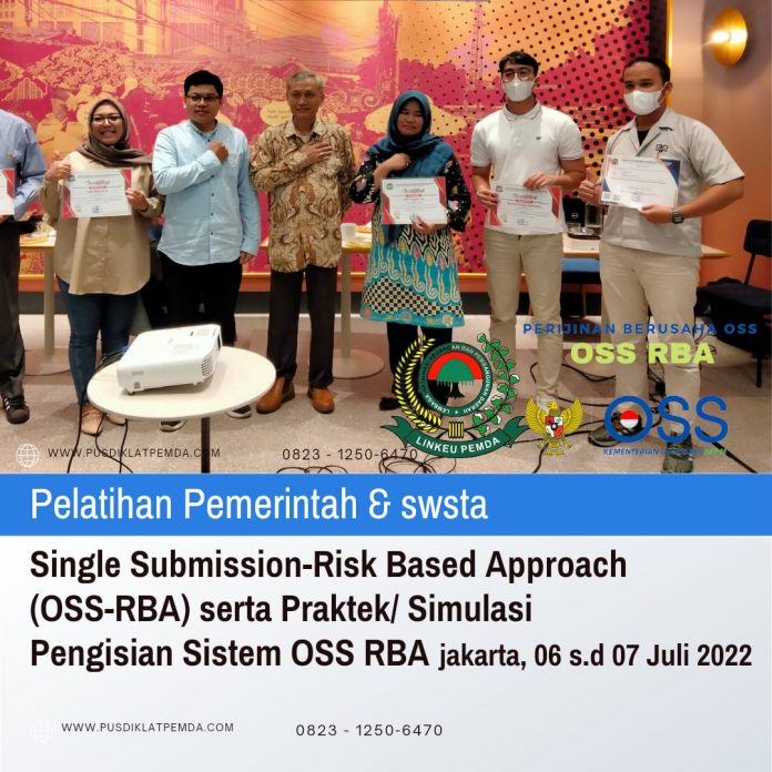 Bimtek Pelatihan OSS RBA Juli 2022 di Jakarta