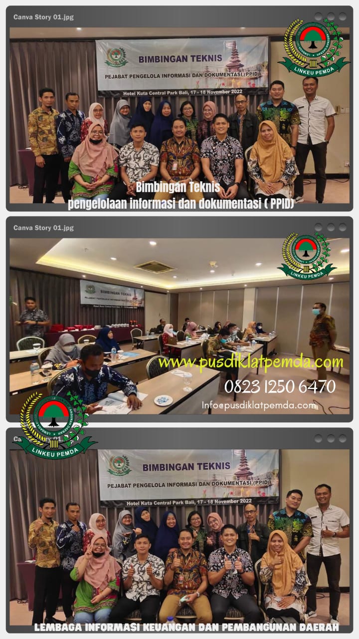 Bimtek PPID Dinas Kesehatan Kota Bontang - Kalimantan Timur