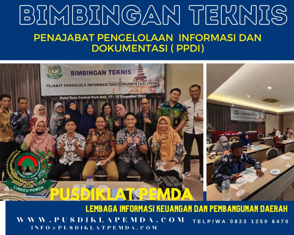 Bimtek PPID Pengelola Informasi dan Dokumentasi ( PPID )