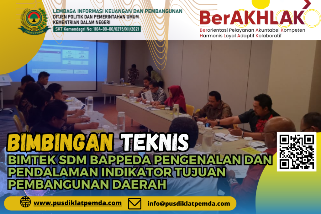 Bimtek SDM Bappeda Pengenalan Dan Pendalaman Indikator Tujuan Pembangunan Daerah