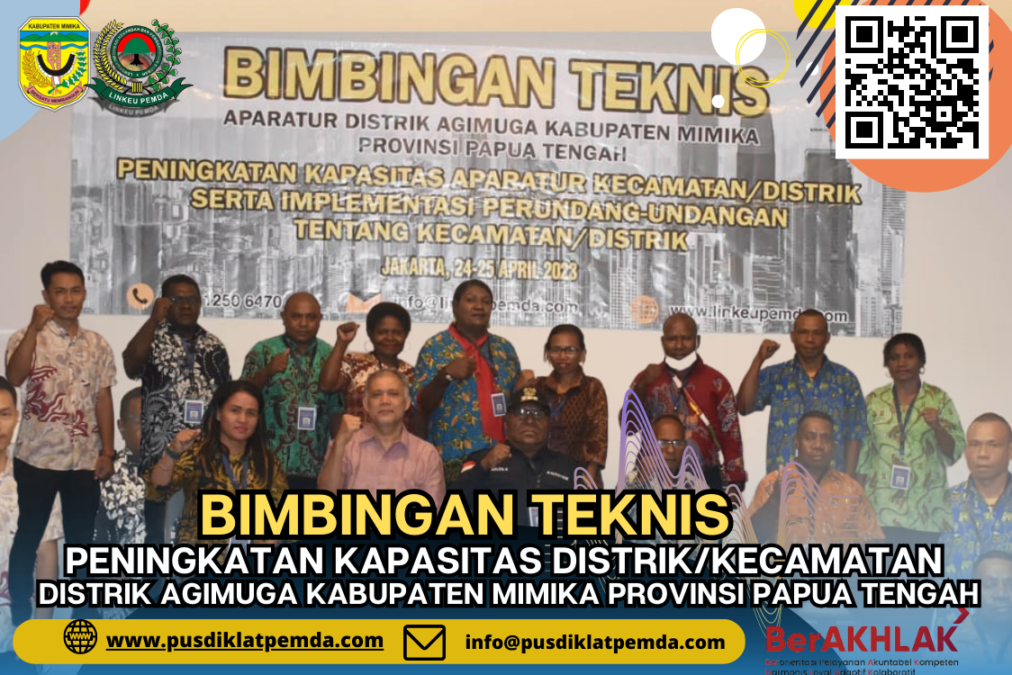 Bimtek SDM Distrik Agimuga Kab.Mimika Provinsi Papua Tengah 2023