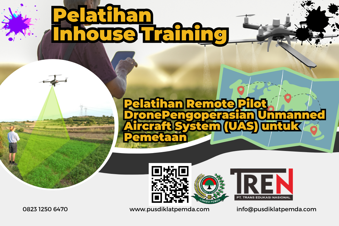 Pelatihan Remote Pilot Drone – Pengoperasian Unmanned Aircraft System (UAS) untuk Pemetaan