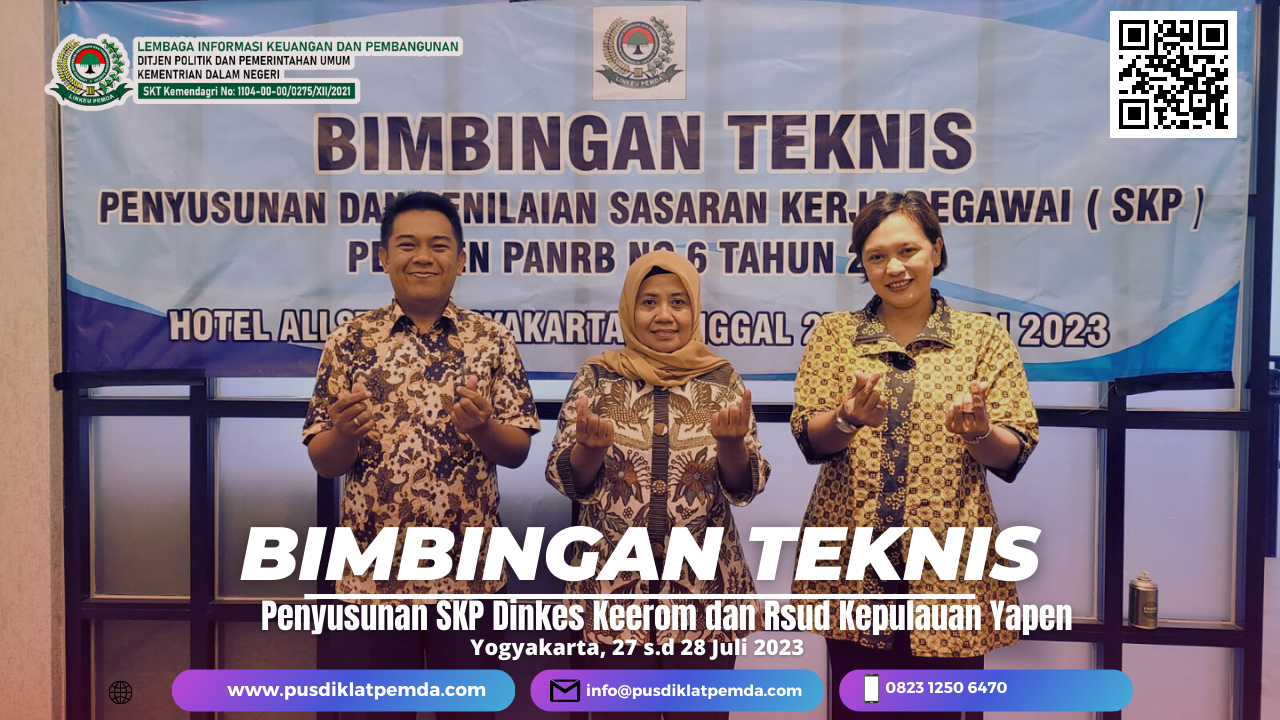 Bimtek Penyusunan SKP Dinkes Keerom dan Rsud Kepulauan Yapen