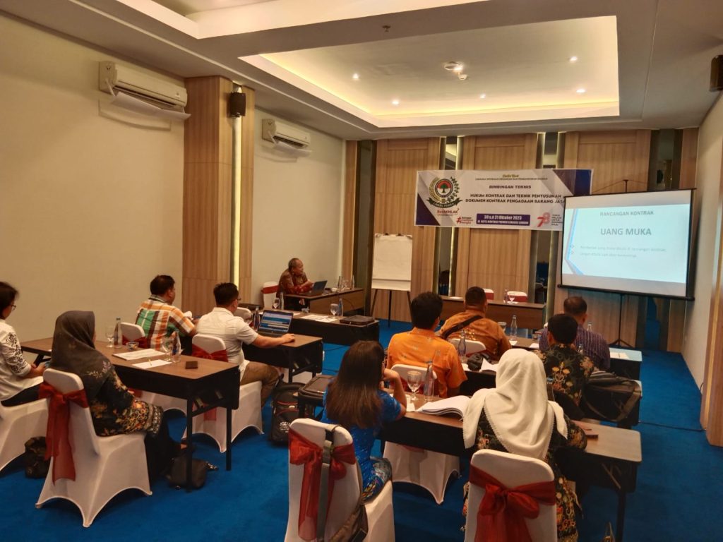 Bimtek Hukum Kontrak Dan Teknik Penyusunan Dokumen Kontrak Pengadaan Barang Jasa