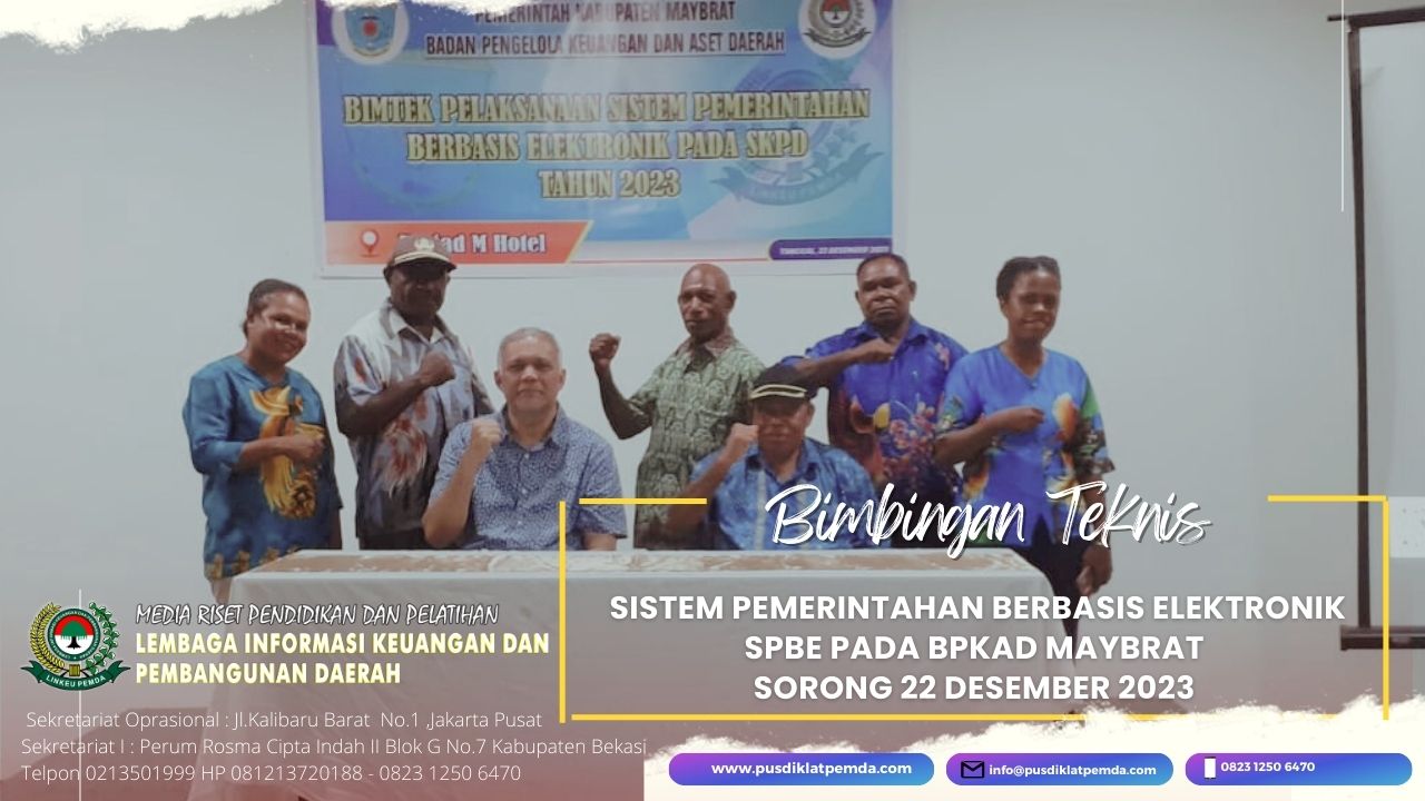 Bimtek SPBE BPKAD Kabupaten Maybrat