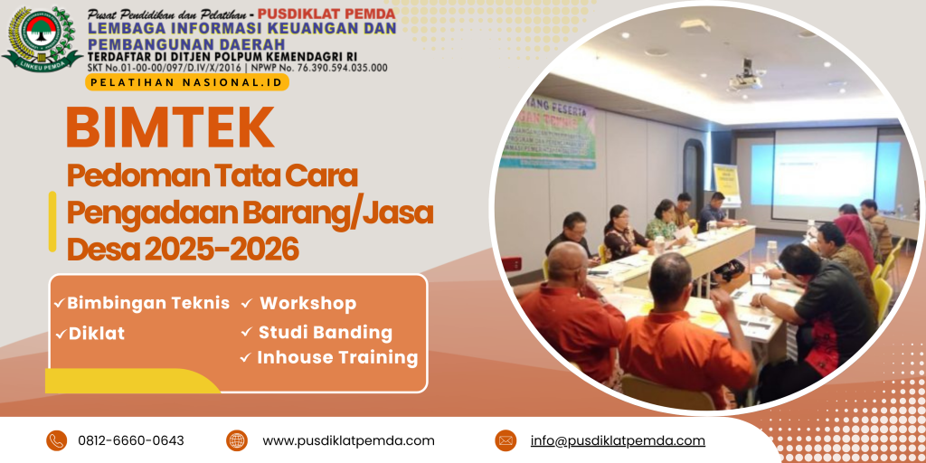 Bimtek Pedoman Tata Cara Pengadaan Barang/Jasa Desa 2025-2026