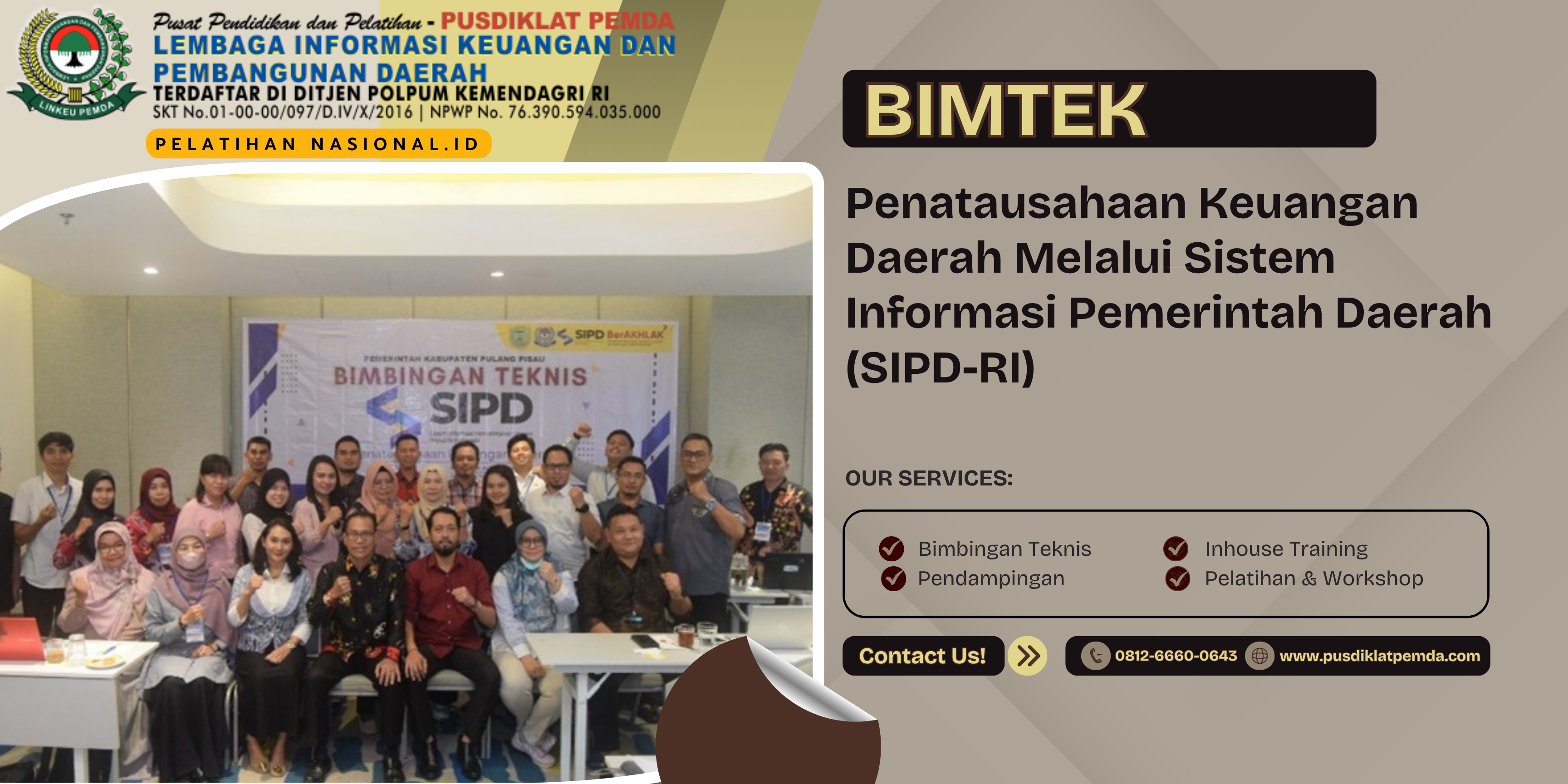 Bimtek Penatausahaan Keuangan Daerah Melalui Sistem Informasi Pemerintah Daerah (SIPD-RI)