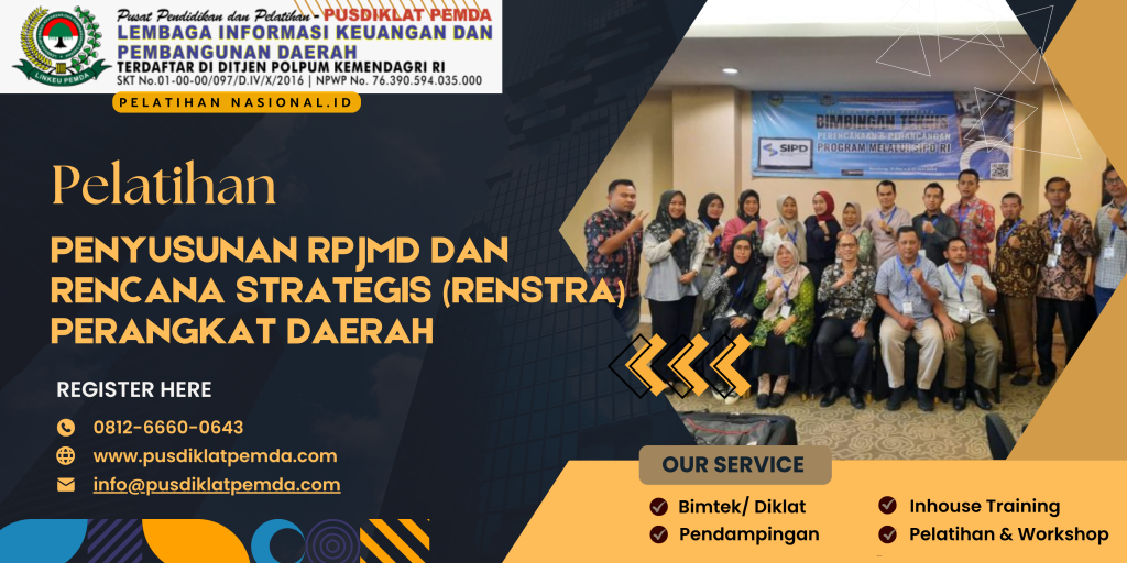 Pelatihan Penyusunan RPJMD Dan Rencana Strategis (Renstra) Perangkat Daerah