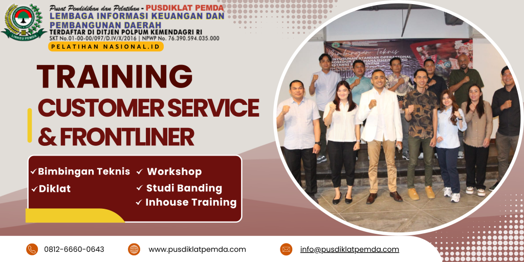 TRAINING CUSTOMER SERVICE & FRONTLINER