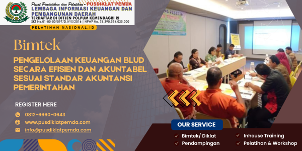 Bimtek Pengelolaan Keuangan BLUD Secara Efisien dan Akuntabel Sesuai Standar Akuntansi Pemerintahan