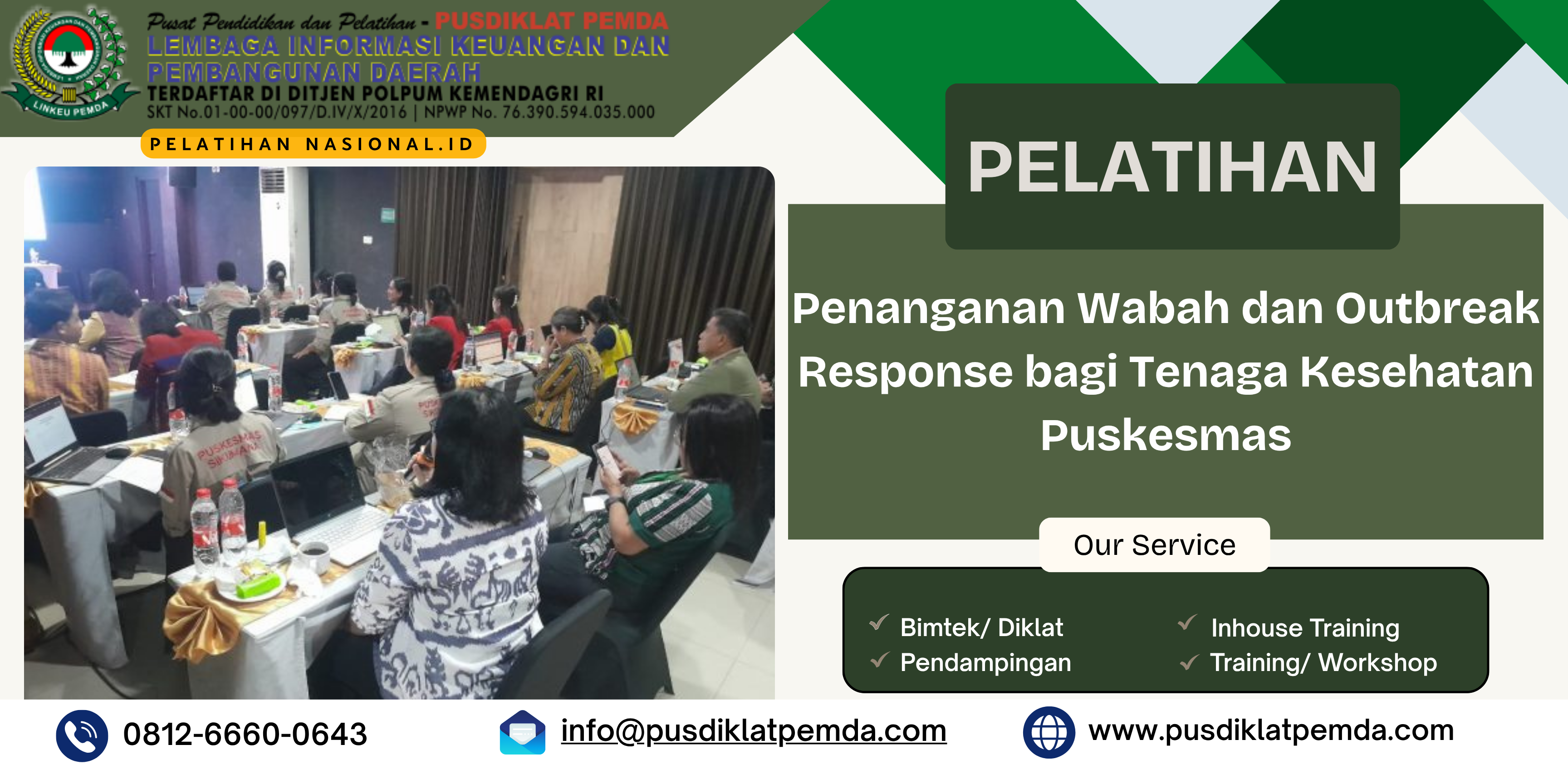 Pelatihan Penanganan Wabah dan Outbreak Response bagi Tenaga Kesehatan Puskesmas