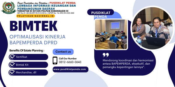 BIMTEK OPTIMALISASI KINERJA BAPEMPERDA DPRD