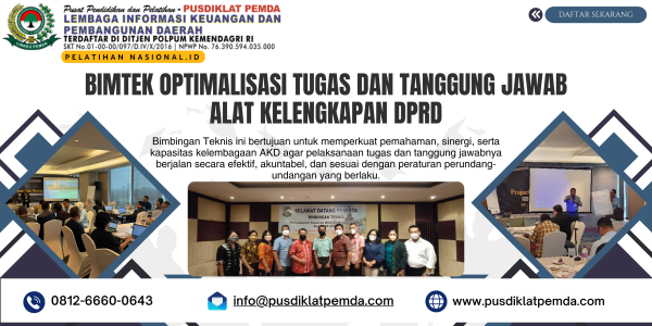 Bimtek Optimalisasi Tugas dan Tanggung Jawab Alat Kelengkapan DPRD