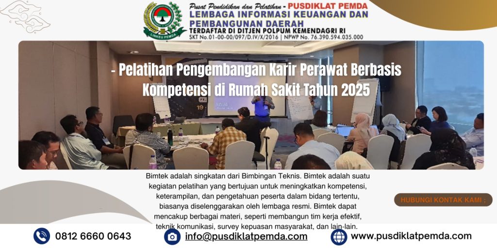 Pelatihan Pengembangan Karir Perawat Berbasis Kompetensi di Rumah Sakit Tahun 2025