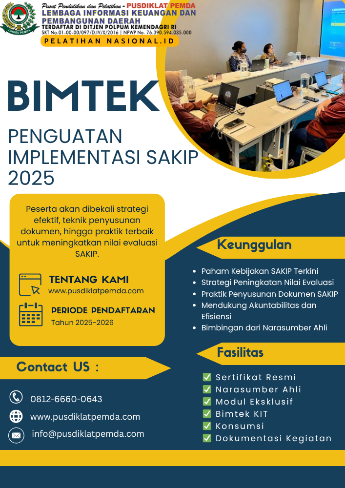 BIMTEK PENGUATAN IMPLEMENTASI SAKIP 2025