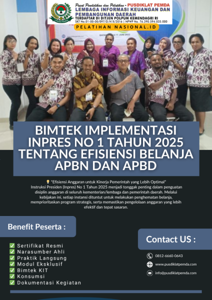 Bimtek Implementasi Inpres No 1 Tahun 2025 tentang Efisiensi Belanja APBN dan APBD