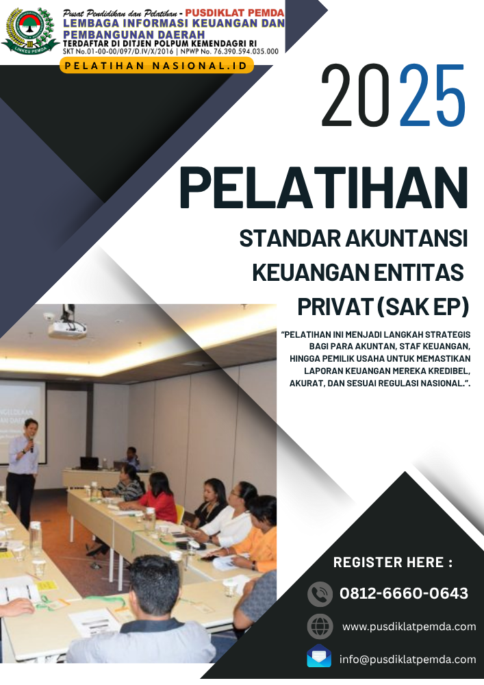 Pelatihan Standar Akuntansi Keuangan Entitas Privat (SAK EP) Tahun 2025