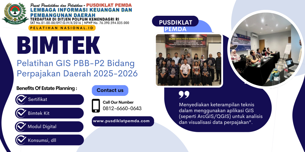 Bimtek Pelatihan GIS PBB-P2 Bidang Perpajakan Daerah 2025-2026