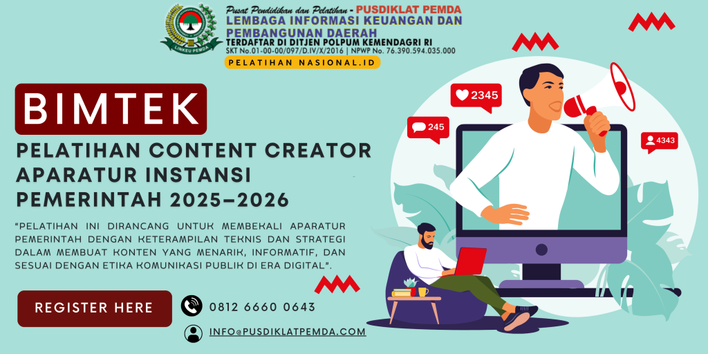 Bimtek Pelatihan Content Creator Aparatur Instansi Pemerintah 2025–2026