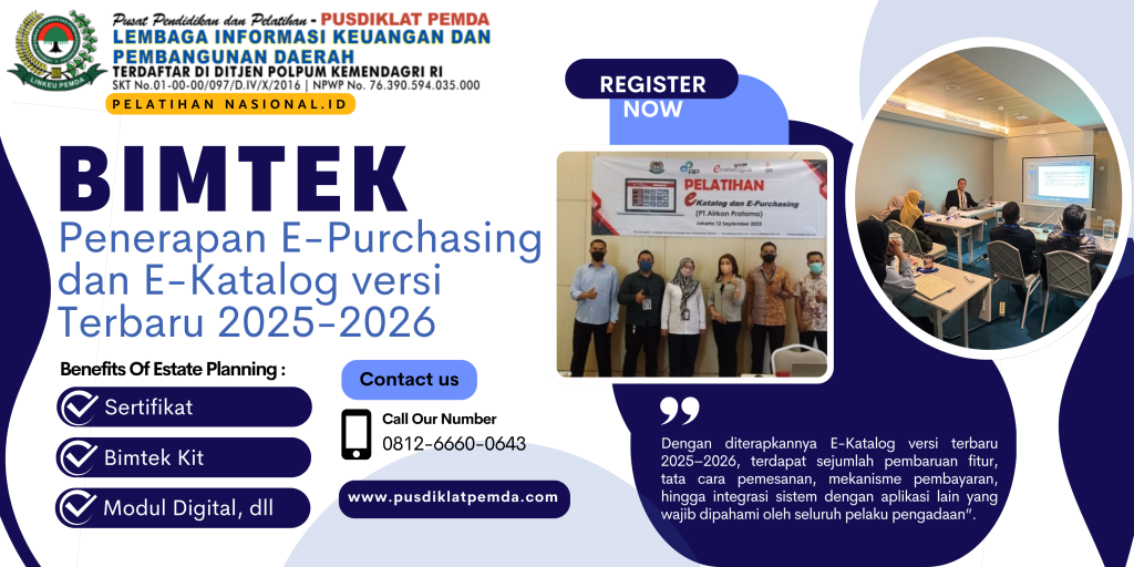 Bimtek Penerapan E-Purchasing dan E-Katalog versi Terbaru 2025-2026