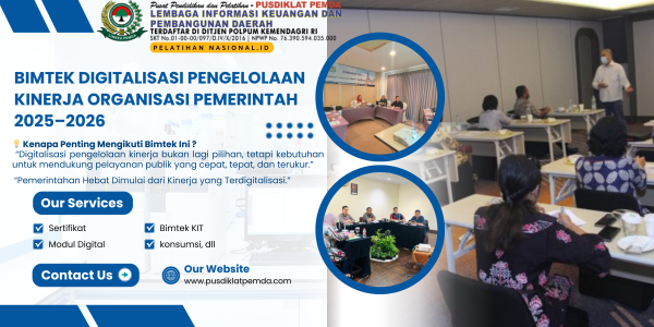 Bimtek Digitalisasi Pengelolaan Kinerja Organisasi Pemerintah 2025–2026