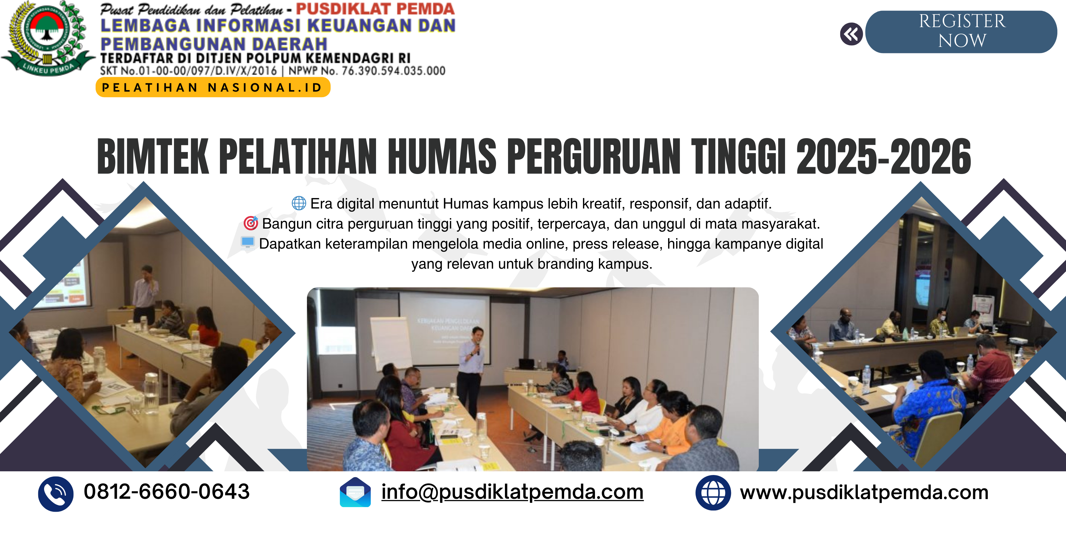 Bimtek Pelatihan Humas Perguruan Tinggi 2025-2026