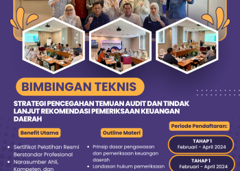 Bimtek Strategi Pencegahan Temuan Audit dan Tindak Lanjut Rekomendasi Pemeriksaan Keuangan Daerah