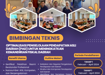 Bimtek Optimalisasi Pengelolaan Pendapatan Asli Daerah (PAD) untuk Meningkatkan Kemandirian Fiskal Daerah