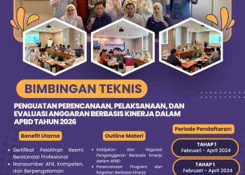 Bimtek Penguatan Perencanaan, Pelaksanaan, dan Evaluasi Anggaran Berbasis Kinerja dalam APBD Tahun 2026