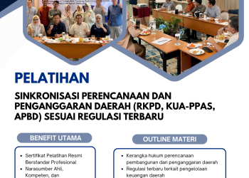 Pelatihan Sinkronisasi Perencanaan dan Penganggaran Daerah (RKPD, KUA-PPAS, APBD) Sesuai Regulasi Terbaru