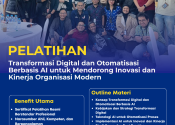 Pelatihan Transformasi Digital dan Otomatisasi Berbasis AI untuk Mendorong Inovasi dan Kinerja Organisasi Modern