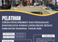 Pelatihan Green Procurement dan Pengadaan Barang/Jasa Ramah Lingkungan sesuai Kebijakan Nasional Tahun 2026