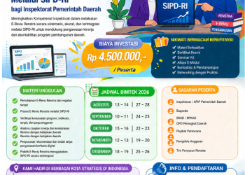 Jadwal Bimtek E-Reviu Tahun 2026: Pelatihan Penguatan Pengawasan Digital Pemerintah Daerah