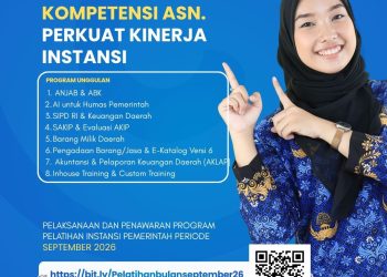 PENAWARAN PROGRAM PELATIHAN INSTANSI PEMERINTAH – SEPTEMBER 2026