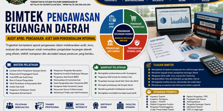 Bimtek Pengawasan Keuangan Daerah: Audit APBD, Pengadaan, Aset dan Pengendalian Internal